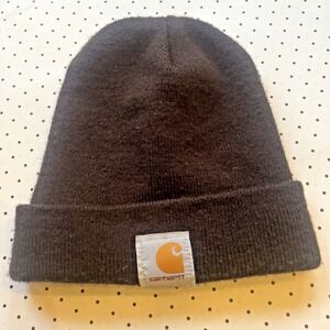 CARHARTT Stocking Cap Knit Hat Beanie Dark Brown A18 DKB Workwear Urban